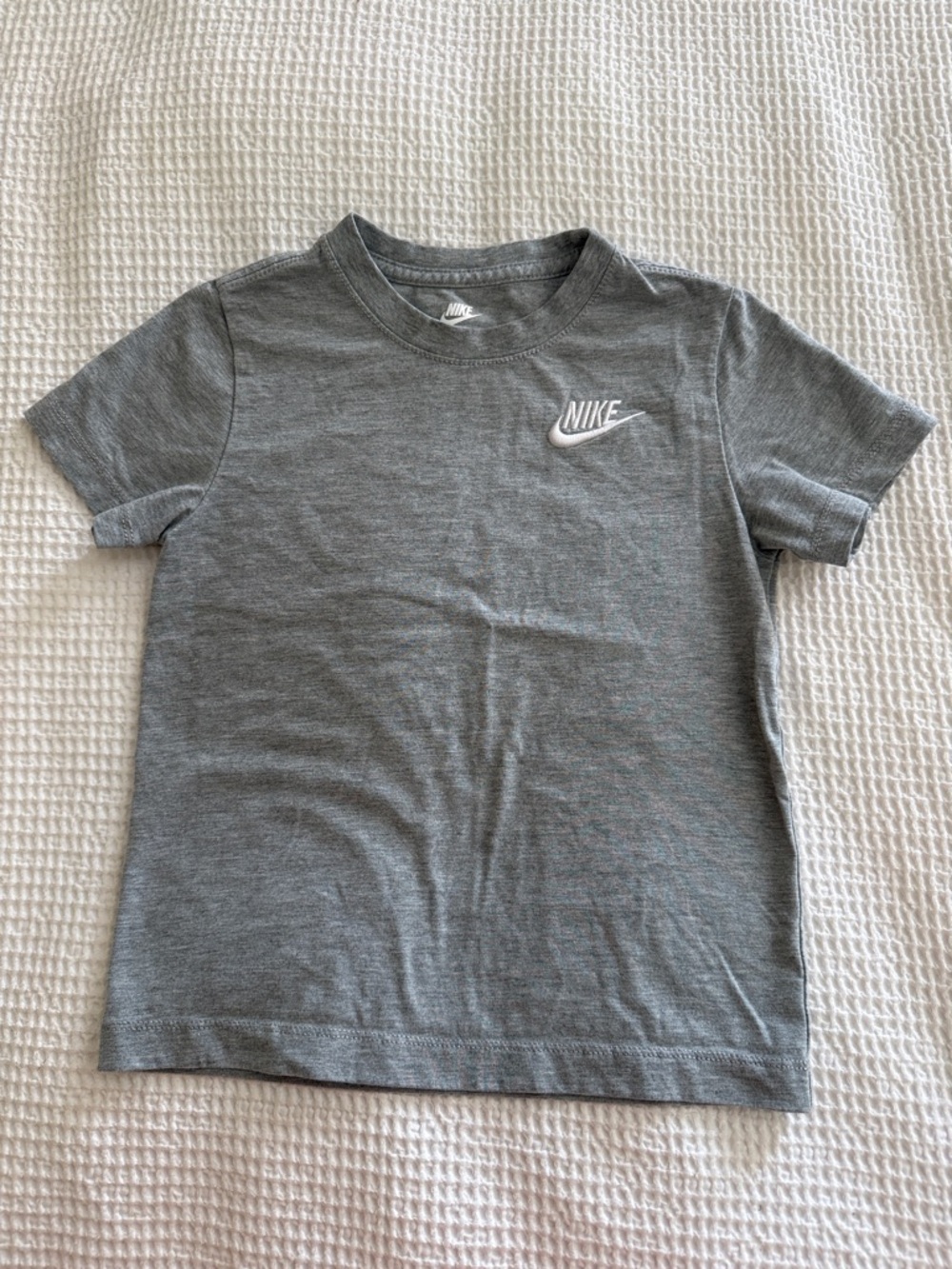Nike Kids Gray Short Sleeve Logo Tee